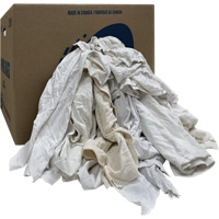 Wiper Rags Box, Ganzie, White, 20 lbs. Superchem Industries