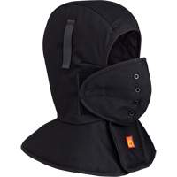 565A Flame Resistant Quilted Long Neck Hardhat Liner, Black, Cotton Superchem Industries