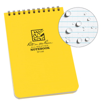 Carnet de notes de poche &agrave; spirale, Couverture souple, Jaune, 100 Pages, 4" , 6"  Superchem Industries