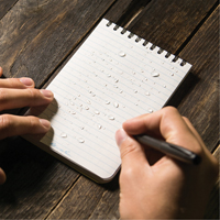 Carnet de notes de poche &agrave; spirale, Couverture souple, Jaune, 100 Pages, 4" , 6"  Superchem Industries