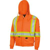338SF Flame-Resistant Zip Style Hoodie, Men's, X-Large, High Visibility Orange, 22 cal/cm² Superchem Industries