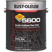 Peinture d'acrylique pour plancher Concrete Saver 5600 System, 1 gal., &agrave; l'eau, Brillant, Bleu Superchem Industries