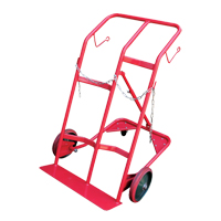 Cylinder Cart, Mold-on Rubber Wheels, 25-1/2"W x 7"L Base, 350 lbs. Superchem Industries