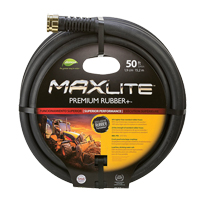 MAXLite Water Hose, Rubber, 3/4" dia. x 50' L Superchem Industries