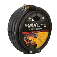 MAXLite Water Hose, Rubber, 3/4" dia. x 50' L Superchem Industries