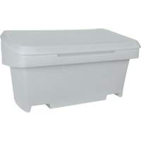 Contenant de rangement robuste pour l'ext&eacute;rieure pour sel et sable, 24" x 48" x 24", 10 pi³, Gris Superchem Industries