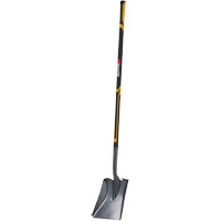 Pro Square Point Shovel, Fibreglass, Tempered Steel Blade, Straight Handle, 48" Long Superchem Industries