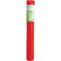 Plastic Snow Fence, 50' L x 4' W, Orange Superchem Industries