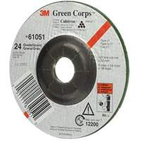 Green Corps Flexible Grinding Wheel, 5" x 1/4", 7/8" Arbor, Ceramic, Type 1 Superchem Industries