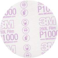 Hookit Finishing Film Disc, 5" Dia., P1000 Grit, Aluminum Oxide Superchem Industries