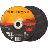 Cubitron II Depressed Centre Grinding Wheels, 4" x 1/4", 3/8" Arbor, Type 27 Superchem Industries