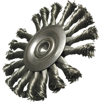 Brosses mont&eacute;es &agrave; fils nou&eacute;s circulaires, 3-1/2" dia., dia. Des fils 0,014", Tige 1/4" Superchem Industries