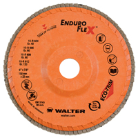 Disques &agrave; lamelles Enduro-Flex, 6" x 7/8", Type 27, Grain 40, Zirconium Superchem Industries