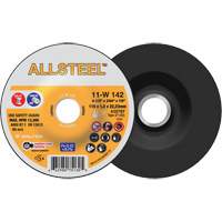 Meule &agrave; tronçonner AllSteel, 4-1/2" x 3/64", Arbre de 7/8", Type 27, Oxyde d'aluminium, 13 300 Tr/min Superchem Industries