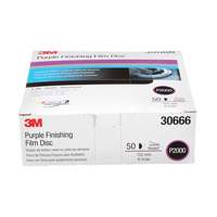 Hookit Finishing Film Disc, 6" Dia., P2000 Grit, Aluminum Oxide, Film Superchem Industries
