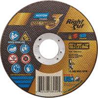 Quantum3 RightCut Cut-Off Wheel, 4-1/2" x 0.045", 7/8" Arbor, Type 1, Aluminum Oxide/Ceramic, 13580 RPM Superchem Industries