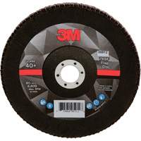 Disque &agrave; lamelles &agrave; changement rapide 769F, 7" x 7/8", Type 29, Grain 40+, Oxyde d'aluminium/C&eacute;ramique Superchem Industries