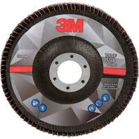 Disque &agrave; lamelles &agrave; changement rapide 769F, 5" x 7/8", Type 29, Grain 40+, C&eacute;ramique Superchem Industries