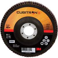 Cubitron II 969F Flap Disc, 5" x 7/8", Type 27, 40+ Grit, Ceramic Superchem Industries
