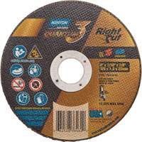 Quantum3 RightCut  Small Diameter Cut-Off Wheel, 5" x 1/16", 7/8" Arbor, Type 01/41, Ceramic Alumina, 12225 RPM Superchem Industries