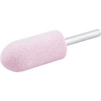Vitrified Bond Mounted Point, A11, Aluminum Oxide, 7/8" Dia., 2" L, 80 Grit Superchem Industries