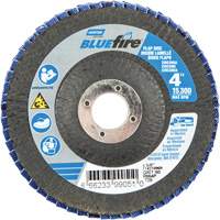 R884P BlueFire&reg; Conical Flap Disc, 4" x 5/8", Type 29, P60 Grit, Zirconia Alumina Superchem Industries