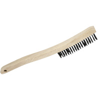3LH Brosse m&eacute;tallique manuelle, Acier au carbone, 3 x 19 rangs de fils, Longueur 13-3/4" Superchem Industries