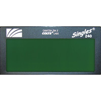 ArcOne&reg; Singles&reg; High Definition Auto-Darkening Welding Lens, 2" W x 4-1/2" H Viewing Area, For Use With ArcOne&reg; Superchem Industries