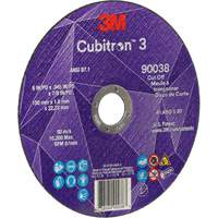 Meule &agrave; tronçonner Cubitron 3, 6" x 0,045", Type T27, C&eacute;ramique, 10 200 Tr/min Superchem Industries