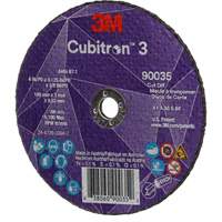 Meule &agrave; tronçonner Cubitron 3, 4" x 1/8", Arbre de 3/8", Type T1, C&eacute;ramique, 21000 Tr/min Superchem Industries