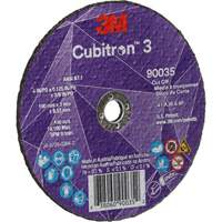 Meule &agrave; tronçonner Cubitron 3, 4" x 1/8", Arbre de 3/8", Type T1, C&eacute;ramique, 21000 Tr/min Superchem Industries