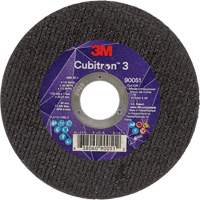 Meule &agrave; tronçonner Cubitron 3, 4-1/2" x 0,04", Arbre de 7/8", Type T1, C&eacute;ramique, 13 300 Tr/min Superchem Industries