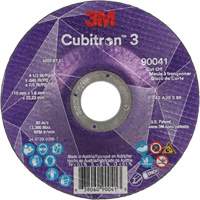 Meule &agrave; tronçonner Cubitron 3, 4-1/2" x 0,045", Arbre de 7/8", Type T27, C&eacute;ramique, 13 300 Tr/min Superchem Industries