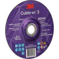 Meule &agrave; tronçonner Cubitron 3, 6" x 0,045", Arbre de 7/8", Type T27, C&eacute;ramique, 10 200 Tr/min Superchem Industries