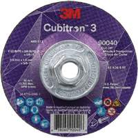 Meule &agrave; tronçonner Cubitron 3, 4-1/2" x 0,045", Arbre de 5/8"-11, Type T27, C&eacute;ramique, 13 300 Tr/min Superchem Industries