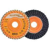 ALLSTEEL Turbo Flap Disc, 4-1/2" x 5/8"-11, 40 Grit, Zirconia Alumina Superchem Industries