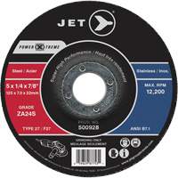 Meule Power-Xtreme ZA24S, 4-1/2" x 1/4", Arbre 7/8", Type 27 Superchem Industries