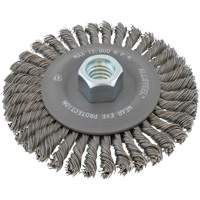 Brosse &agrave; fils m&eacute;talliques ALLSTEEL, 6" dia., Fils 0,02", Arbre 5/8"-11 Superchem Industries