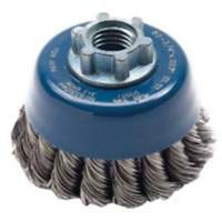 Knotted Wire Cup Brush, 2-3/4" Dia. x 5/8"-11 Arbor Superchem Industries