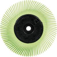 Scotch-Brite Type A Precision Radial Bristle Brush PN-RB with Adapter, Ceramic, 50+ Grit, 6" Dia. Superchem Industries