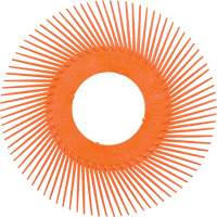 Scotch-Brite Type C Precision Radial Bristle Brush PN-RB without Adapter, Ceramic, 80+ Grit, 7-5/8" Dia. Superchem Industries