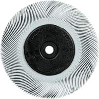 Scotch-Brite Type C Precision Radial Bristle Brush PN-RB with Keyway Core, Ceramic, 120+ Grit, 6" Dia. Superchem Industries