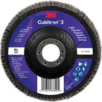 Cubitron 3 Flat Flap Disc 1169F, 5" x 7/8", Type T27, 60+ Grit, Ceramic Superchem Industries