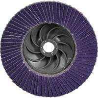 Cubitron 3 Conical  Flap Disc with Quick Change 1169F, 4-1/2" x 5/8"-11, Type T29, 80+ Grit, Ceramic Superchem Industries