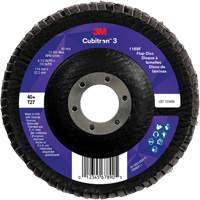 Cubitron 3 Flat Flap Disc 1169F, 4-1/2" x 7/8", Type T27, 40+ Grit, Ceramic Superchem Industries