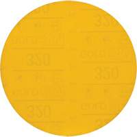 Hookit Gold Abrasive Disc, 6" Dia., 320 Grit, Aluminum Oxide, C-Weight Superchem Industries