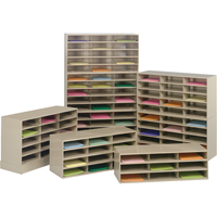 Data Organizers, Stationary, 9 Slots, Steel, 33-3/4" W x 11-5/8" D x 10-3/4" H Superchem Industries