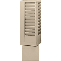 Literature Storage Racks, Rotating, 44 Slots, Steel, 14-1/8" W x 14-1/8" D x 48-1/2" H Superchem Industries
