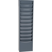 Literature Storage Racks, Stationary, 11 Slots, Steel, 9-3/4" W x 4-1/8" D x 36" H Superchem Industries