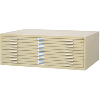 Classeurs en acier pour plans, 10 Tiroirs, 46-3/8" la x 35-3/8" p x 16-1/2" h Superchem Industries